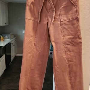 Isaac Mizrahi Women's Tan Straight Leg Pants